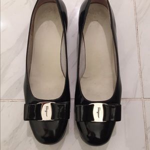 ferragamo shoes- Black - Size：US 7